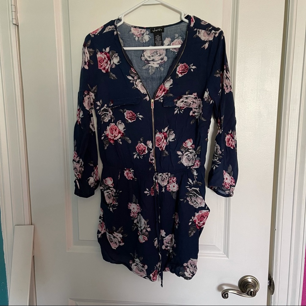 Floral Romper with pockets